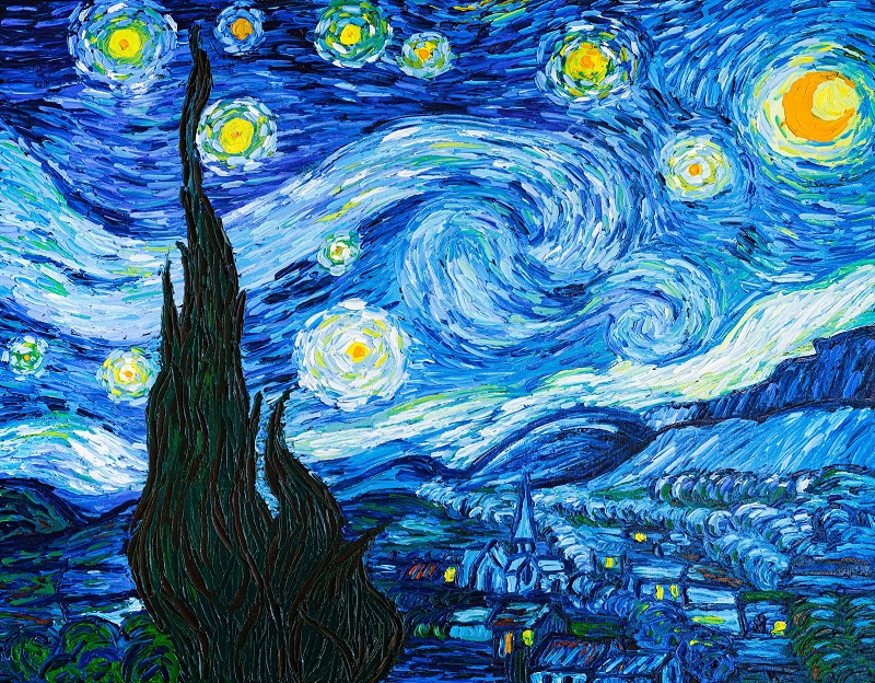 Đêm đầy sao - Starry Night tác phẩm nổi tiếng của Van Gogh