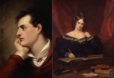 Lord Byron và Mary Shelley