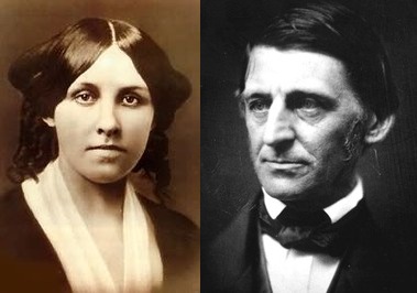 Louisa May Alcott và Ralph Waldo Emerson