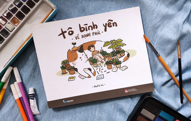 “Tô Bình Yên - Vẽ Hạnh Phúc” là sự kết hợp tuyệt vời giữa sách tản văn và sách tô màu