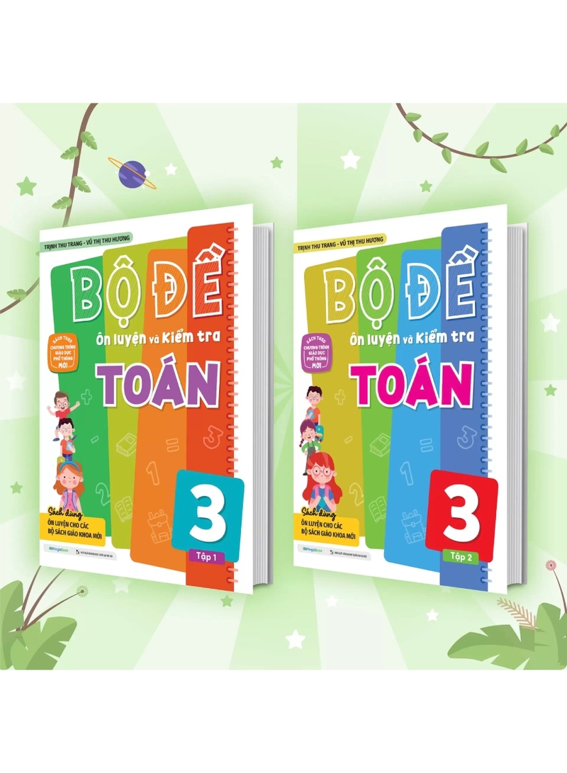 Bộ Đề Ôn Luyện Và Kiểm Tra Toán 3 - Tập 1 + Tập 2 (Bộ 2 Cuốn)